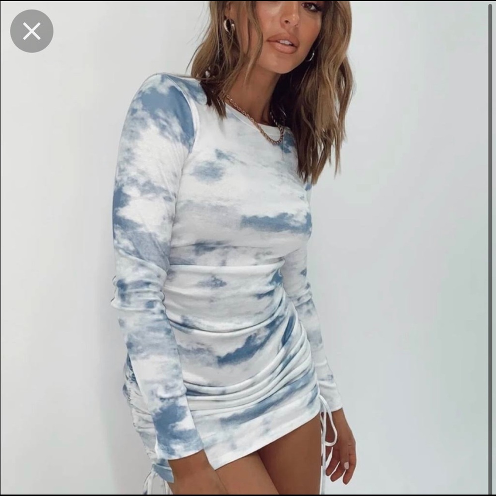 Lioness Princess Polly Long Sleeve Tie Dye Dress XXS